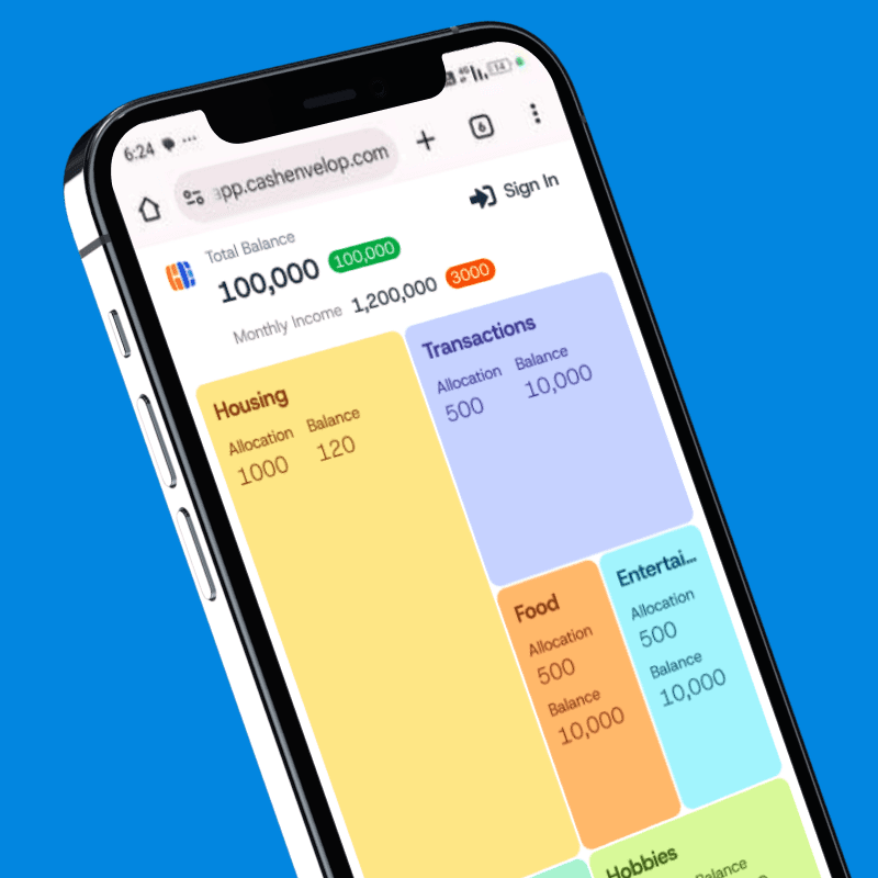 Cash Envelope app screenshot