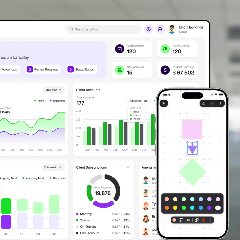 PixelPlay app and dashboard